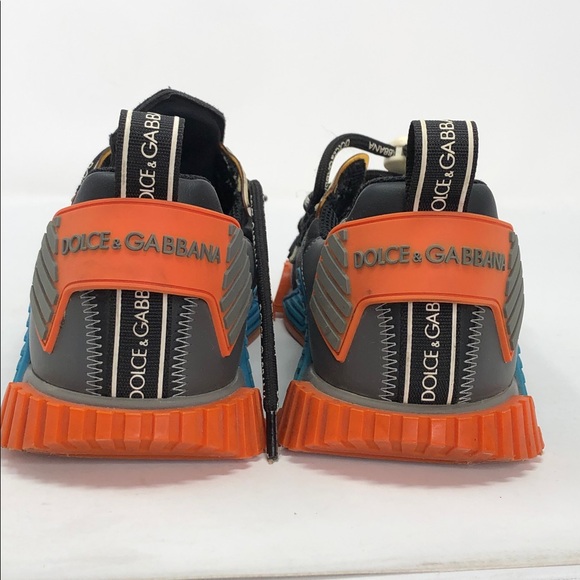 Dolce & Gabbana NS1 Orange Logo Low Top AO224-80995 Lifestyle Shoes - EU 40 - Picture 4 of 15